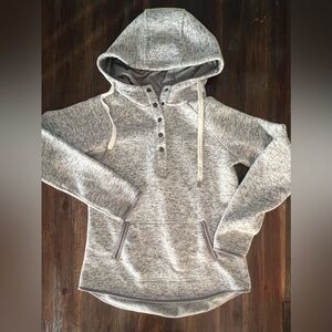 Thread & Supply Light Gray Hooded Men's Sweater